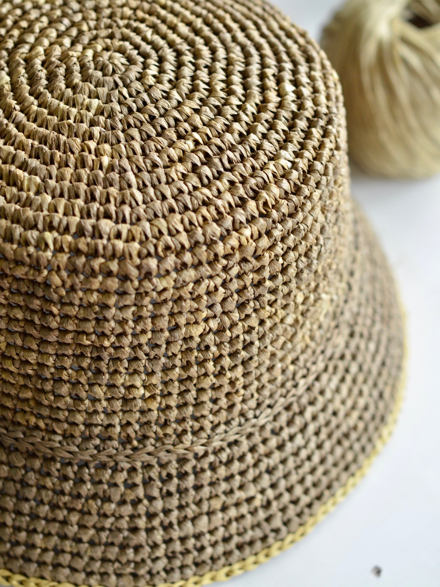 Shadows of Trees Crochet Bucket Hat