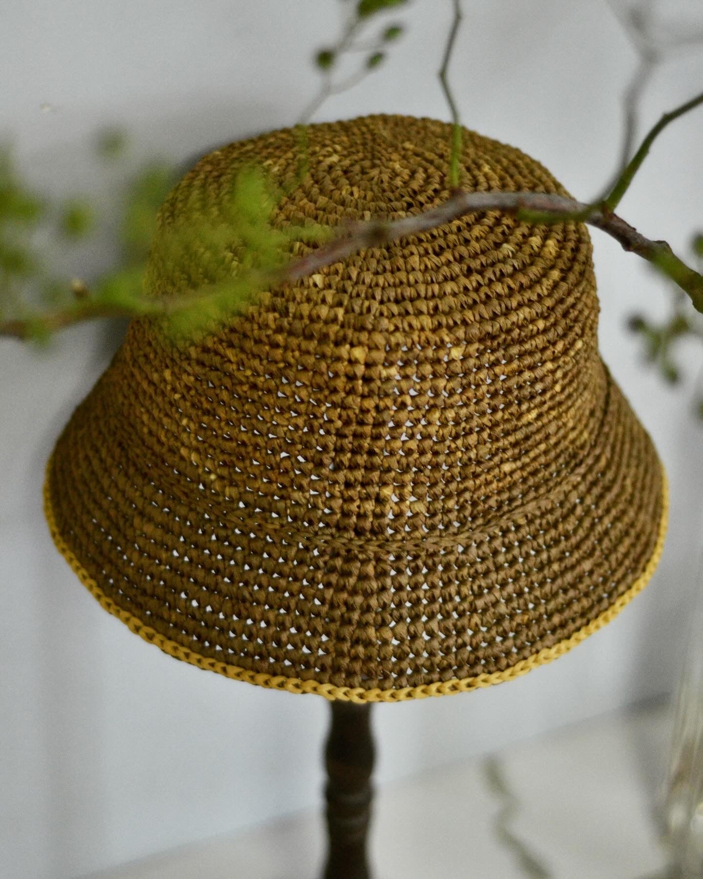 Shadows of Trees Crochet Bucket Hat